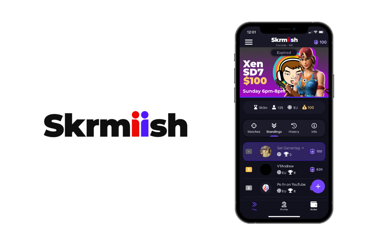 Skrmiish partners with Sportsflare to let Fortnite and Warzone players back themselves to win cash & crypto