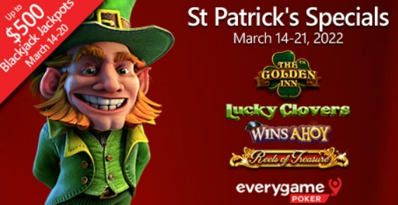 Everygame Poker’s casino spins week takes on St. Patrick’s Day theme with Nucleus titles