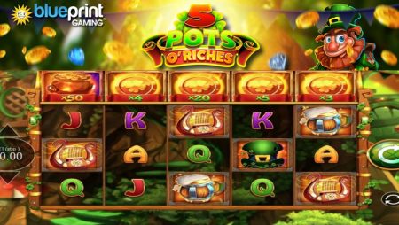 Blueprint Gaming’s new online slot 5 Pots O’Riches adds special prize reel mechanic
