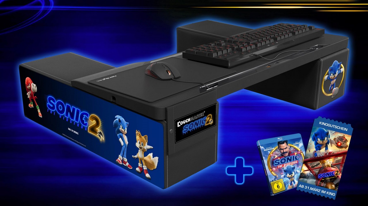nerdytec Launches Sonic the Hedgehog 2 Couch Master in Collaboration With Paramount Pictures