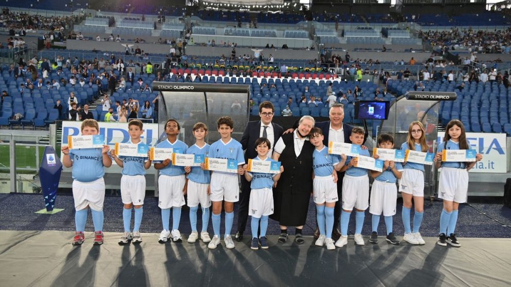 PLANETPAY365 AND S.S. LAZIO PRESENTED AT OLYMPIC STADIUM THE PROJECT TO SUPPORT CHILDREN FROM SO.SPE NON-PROFIT ORGANISATION