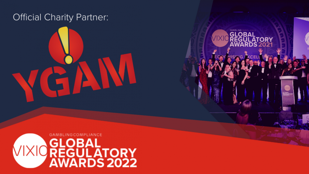 YGAM announced as the official charity partner for the VIXIO GamblingCompliance Global Regulatory Awards 2022