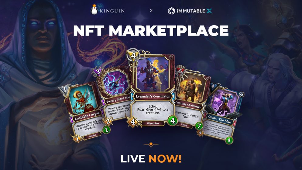 Kinguin Launches NFT Marketplace in Partnership with Immutable X