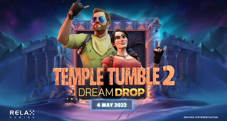 Relax Gaming launches long-awaited Temple Tumble 2 Dream Drop online slot; partners Mascot Gaming