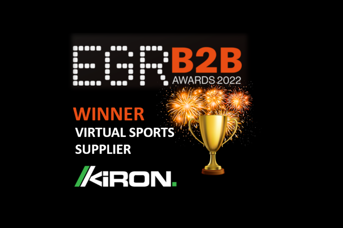 Kiron Interactive crowned Best Virtual Sports Supplier at EGR B2B Awards 2022