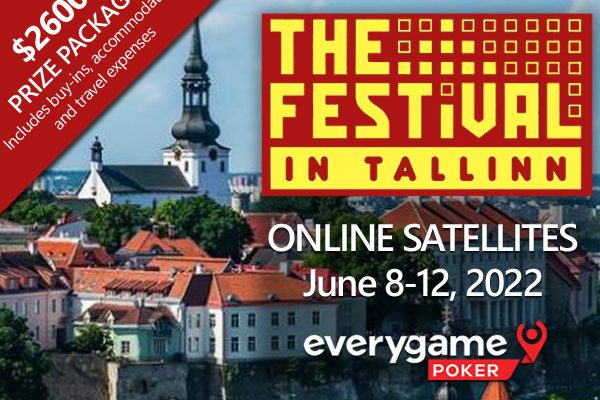 Win a The Festival in Tallinn main event seat from Everygame Poker