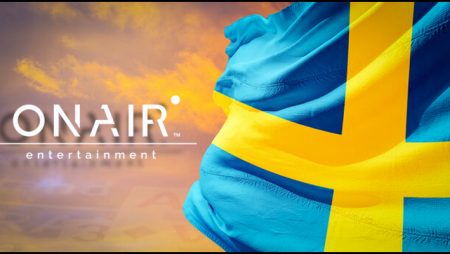 Swedish approval for live-dealer games specialist OnAir Entertainment