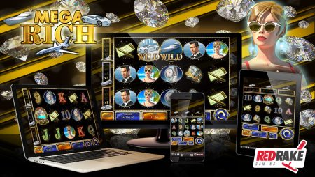 Revel in diamonds, luxury and beauty with Red Rake Gaming’s new video slot game, Mega Rich