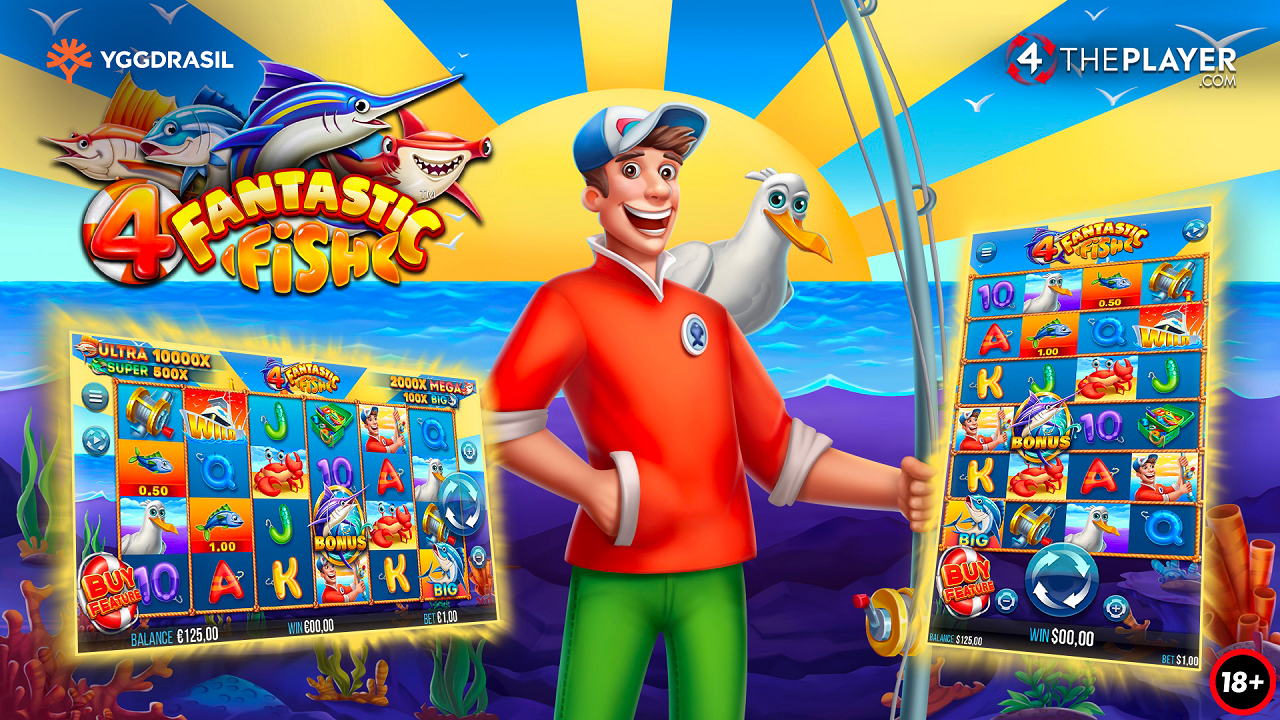 Cast out your net in search of wins in 4ThePlayer release 4 Fantastic Fish via Yggdrasil