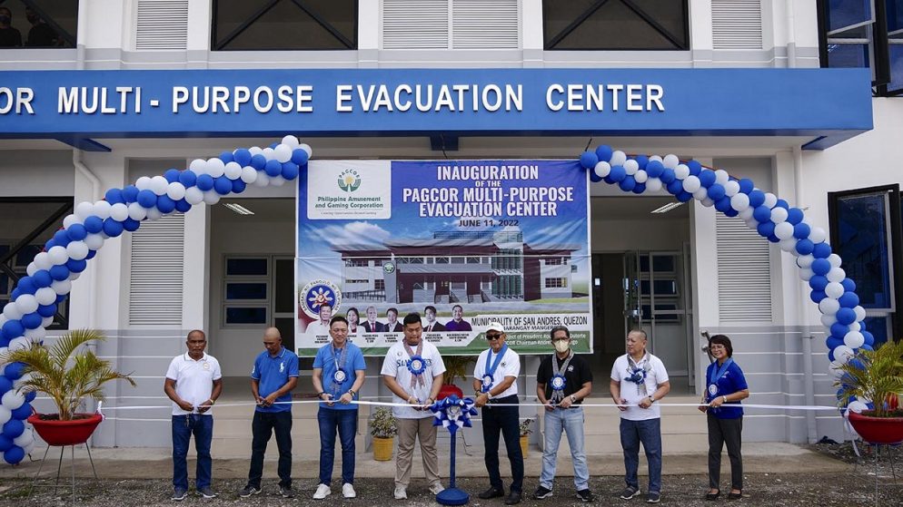 PAGCOR inaugurates two-storey evacuation facilities in Aurora and Quezon Province