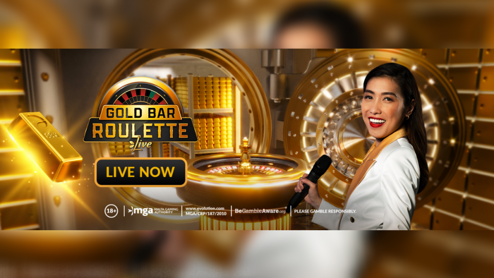 Evolution launches Gold Bar Roulette, enabling players to take control and stack up massive multipliers