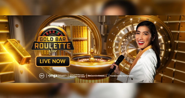 Evolution newly launched Gold Bar Roulette live casino game “putting players in control”