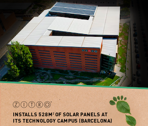 Zitro installs solar panels on factory