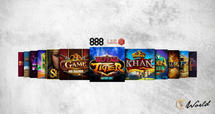 Live 5 launches popular slots on 888casino