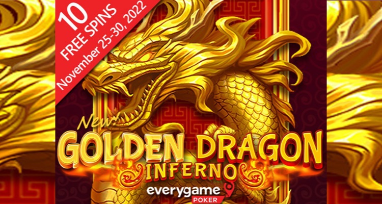 Everygame Poker releases Golden Dragon Inferno with special spin bonus rounds