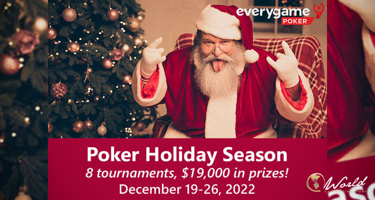 Everygame Poker’s Holiday Season Tournaments deliver incredible cash prizes to players
