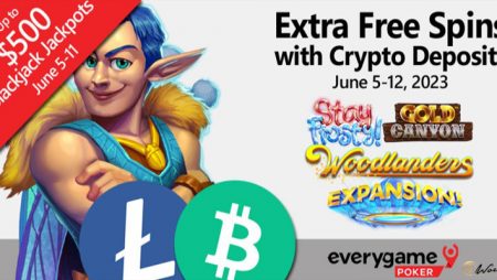 Everygame Poker Awards 20 Additional Free Spins For Cryptocurrency Deposits On 2 Classic And 2 New Slots