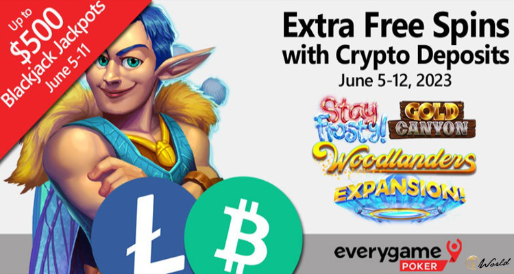 Everygame Poker Awards 20 Additional Free Spins For Cryptocurrency Deposits On 2 Classic And 2 New Slots