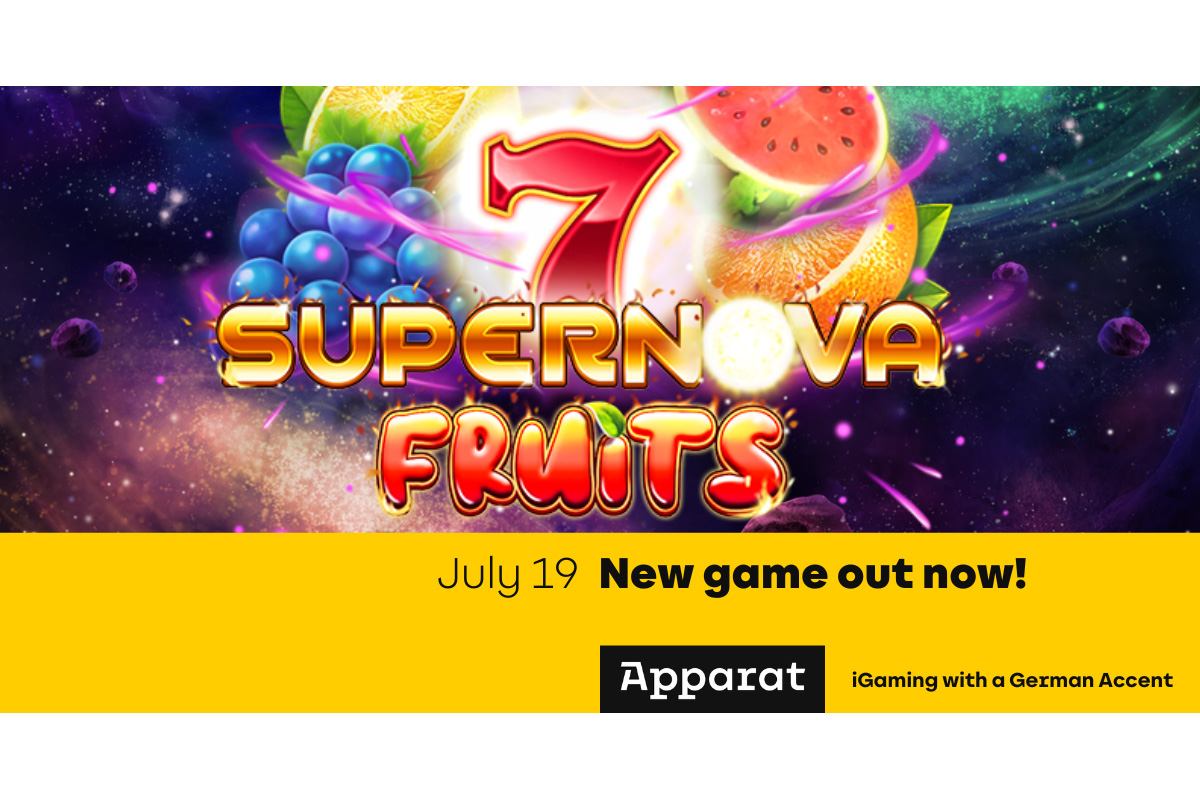 Enter cosmic chaos with 7 Supernova Fruits from Apparat Gaming