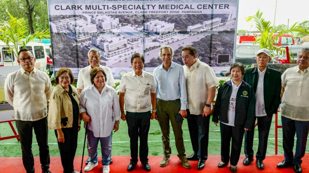 President Marcos Inspects Site for Regional Specialty Medical Center in Clark