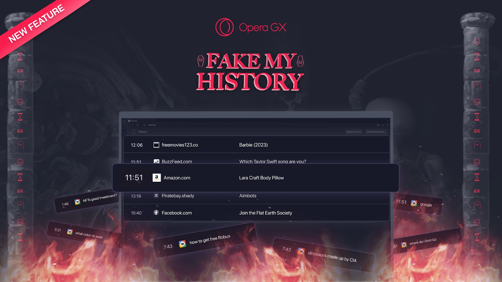 Opera GX Unveils ‘Fake My History,’ A Clean Slate for Your Dirty Past