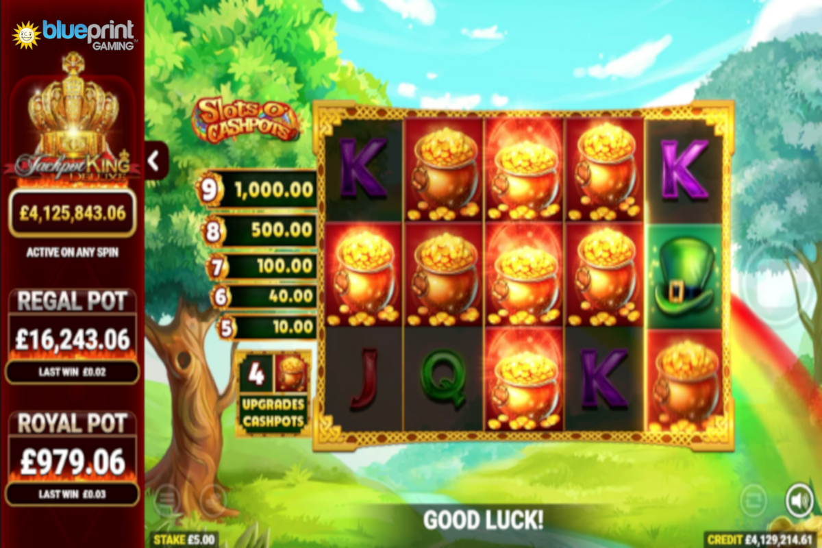 Blueprint Gaming Promises Cashpots and Upgrades in Slots O’ Jackpots Jackpot King