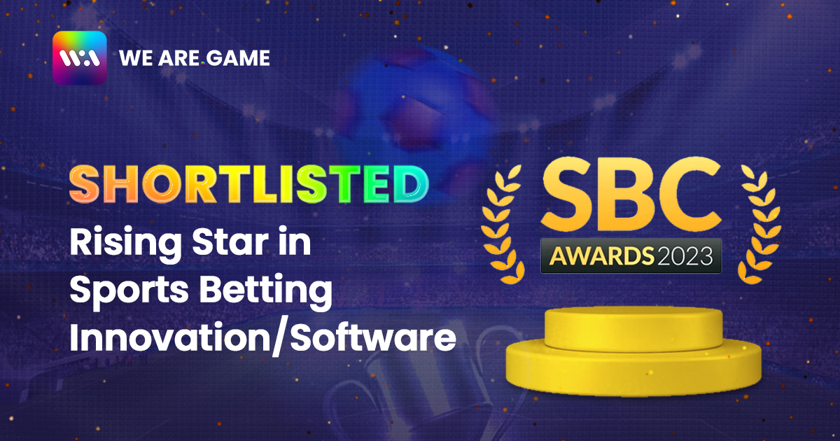 WeAreGame Nominated for the Rising Star in Sports Betting Innovation/Software Award at SBC Awards 2023