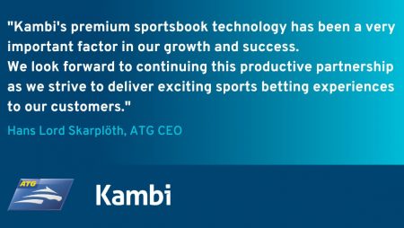 Kambi Group plc extends multi-channel sportsbook partnership with Swedish giant ATG