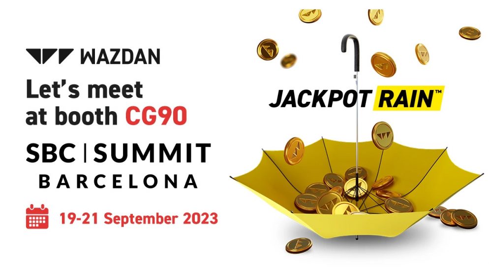 Wazdan forecasting Jackpot Rain™ for the SBC Summit Barcelona