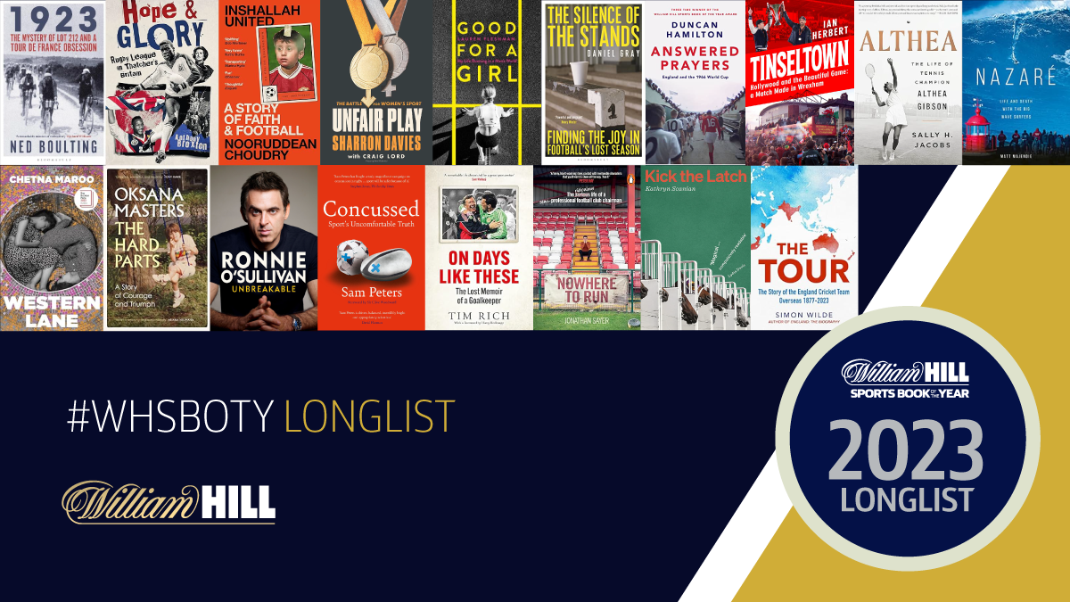 Longlist Revealed For The William Hill Sports Book of the Year 2023 Award – and £30,000 Top Prize
