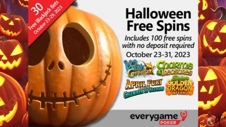 Everygame Poker’s Halloween Surprise Includes Halloween Free Spins On 3 Betsoft’s Slots