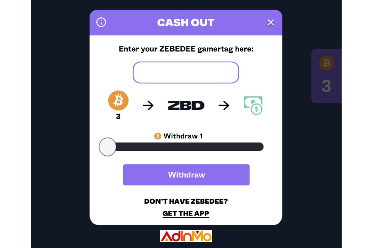 AdInMo pioneers first ever Rewarded InGamePlay Ads with fintech partner ZBD