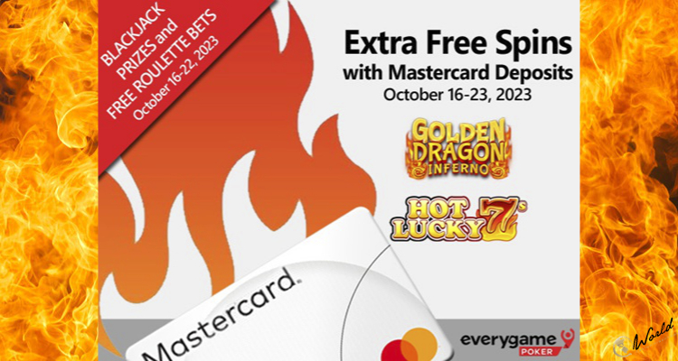 EveryGame Poker Rewards 30 Free Spins to the Players Who Place Deposits with Mastercard