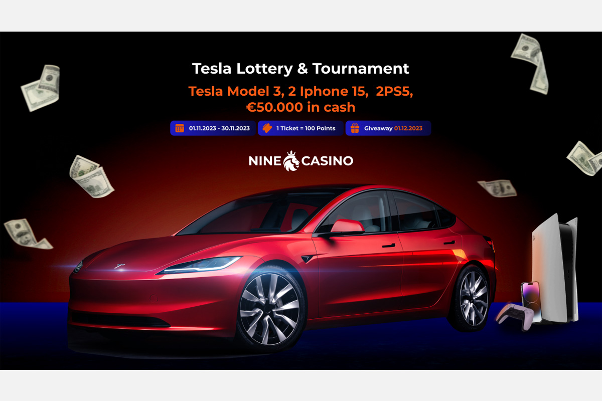 Win a Tesla Model 3 in this NineCasino tournament