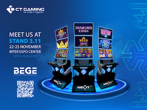 CT Gaming to exhibit at BEGE in Bulgaria