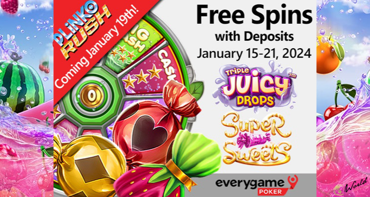 Everygame Poker Awards Free Spins for Two Slot Releases and Launches New Betsoft Release