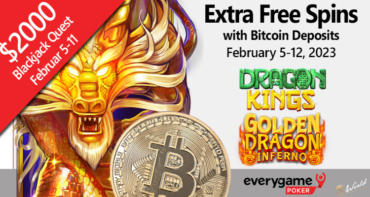 Join Everygame Poker’s Lunar New Year Celebration And Get Free Spins On 2 Dragon-Themed Slots